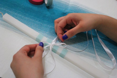 how to decorate the palm sunday candle – DIY – step by step