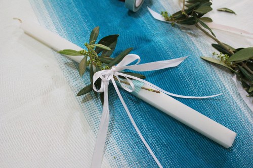 how to decorate the palm sunday candle – DIY – step by step