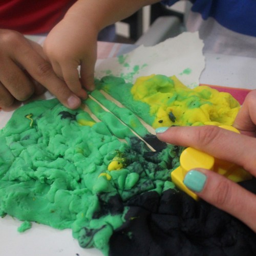 jungle playdough
