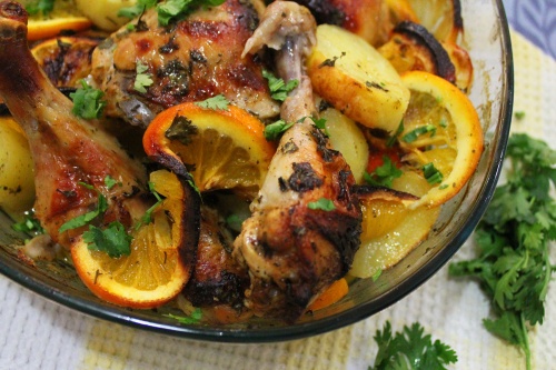 herb and citrus oven roasted chicken