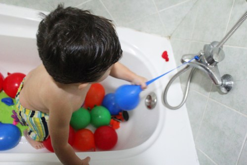 Water Balloons Sensory Play – Bath Time Fun!