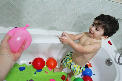 Water Balloons Sensory Play – Bath Time Fun!