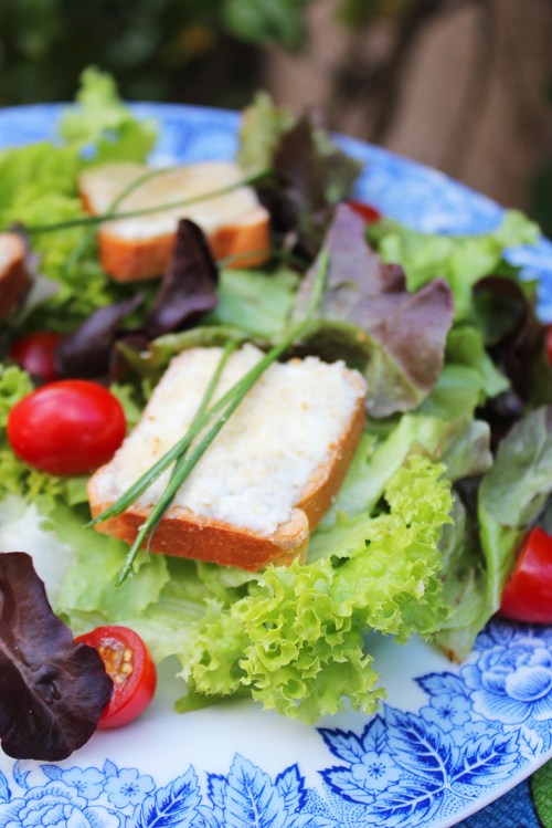salade au chevre chaud