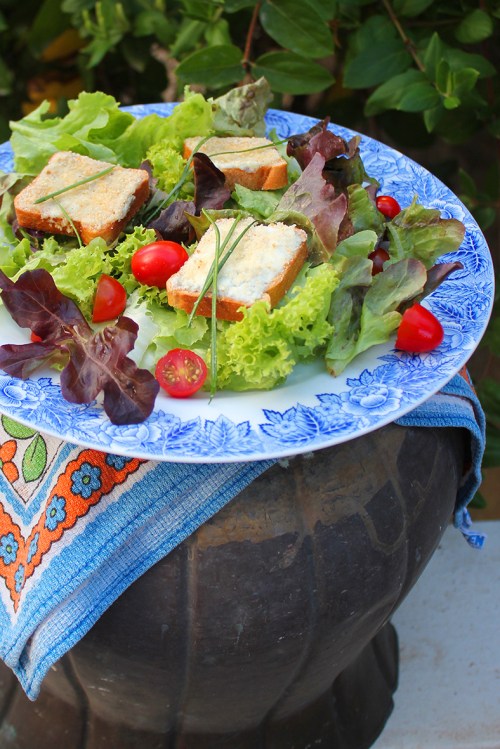 salade au chevre chaud