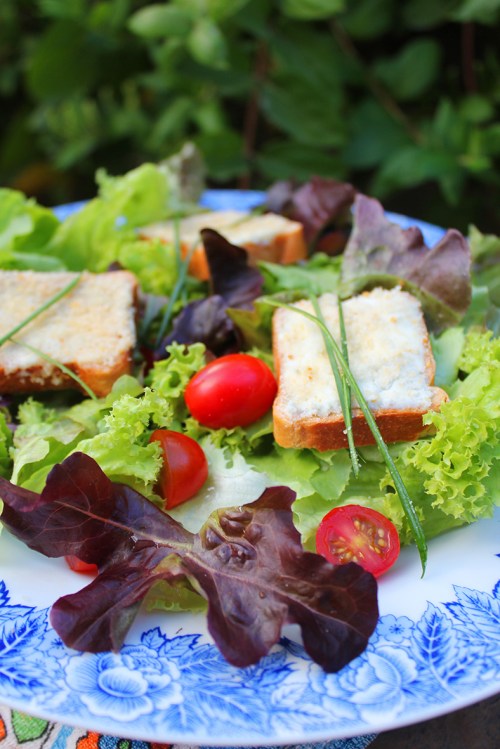 salade au chevre chaud