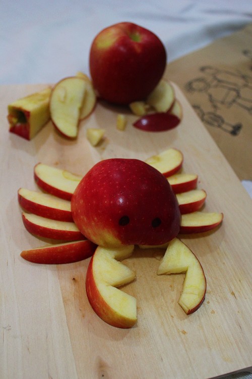 DIY crab apple snack for kids
