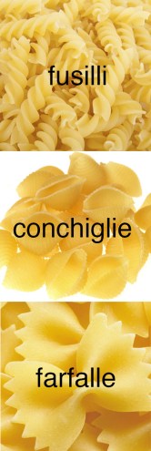 shaped pasta