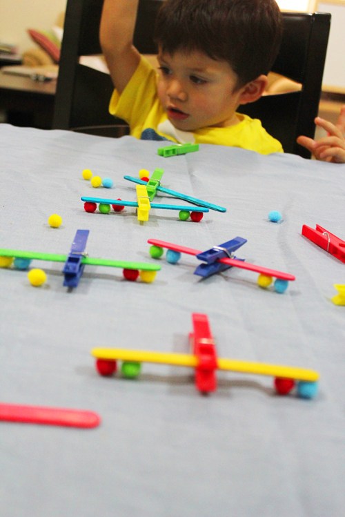 clothespin airplanes