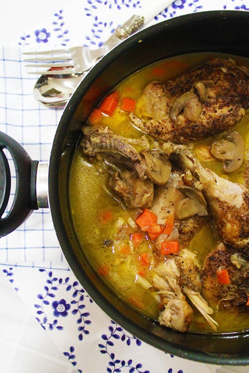 Chicken fricassée
