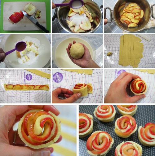 how to do apple rose tart