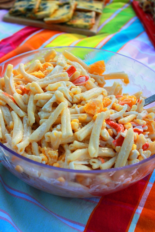pasta and crab salad