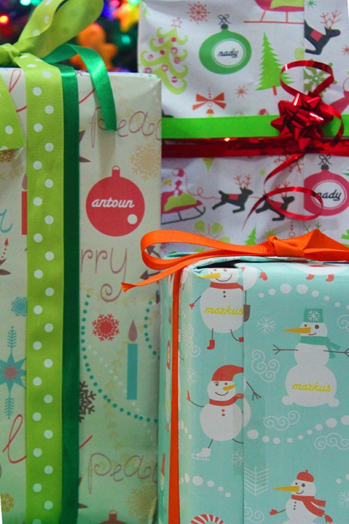 personalized wrapping paper all