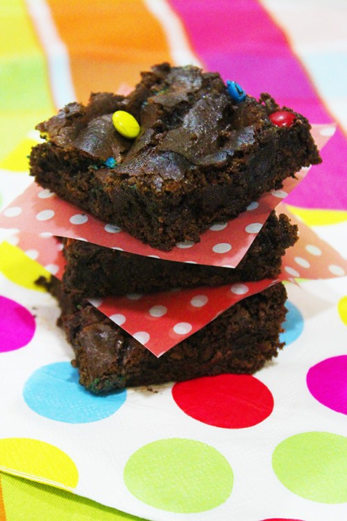 M&M brownies