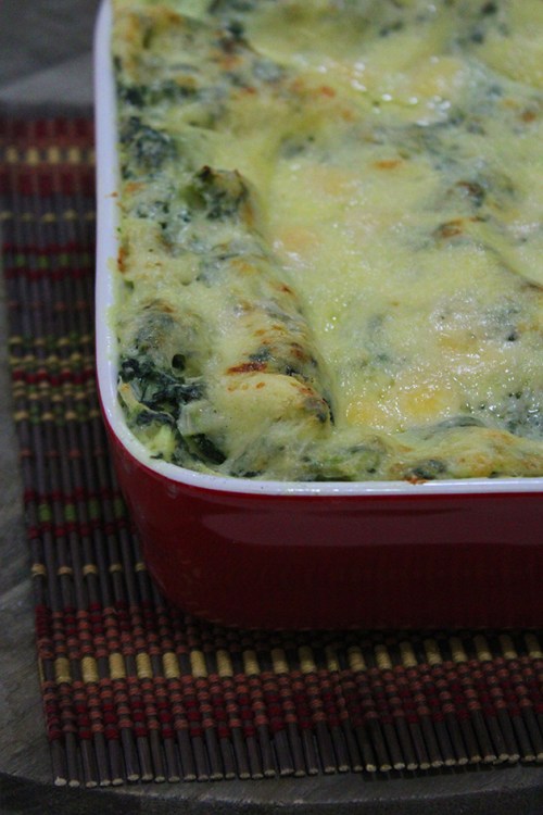 spinach and cream cheese lasagna