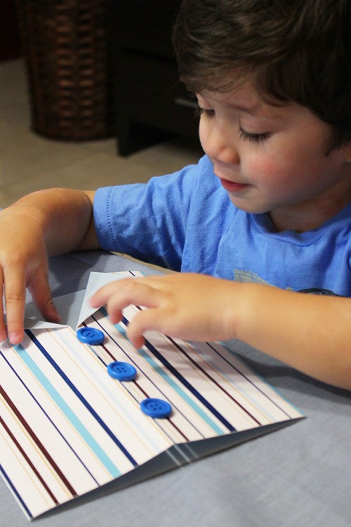 father's day card. shirt fold