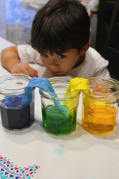 mixing colors experiment