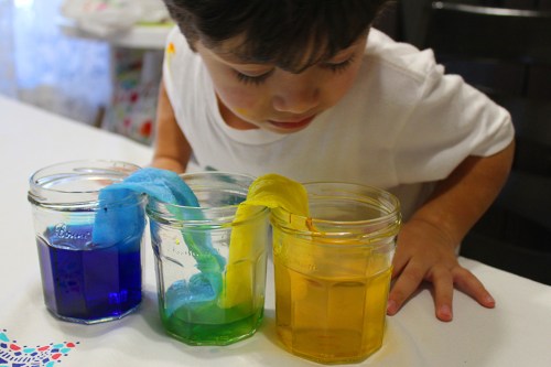 mixing colors experiment