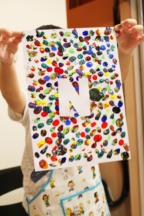 fingerprint art project