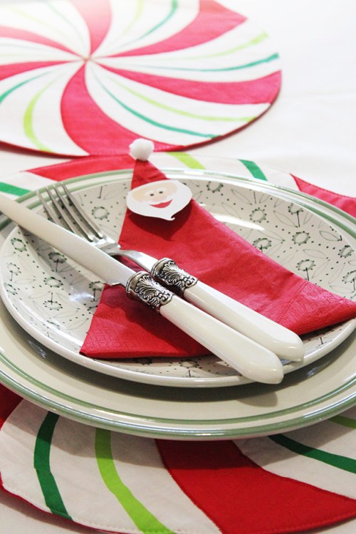 santa napkin - DIY
