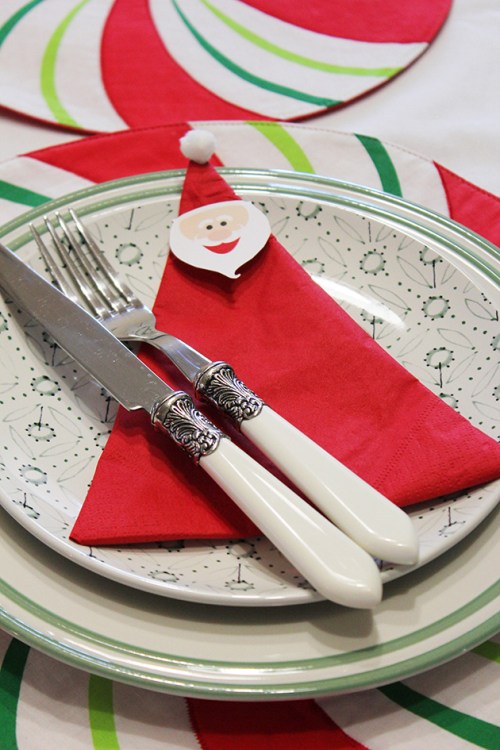 santa napkin - DIY
