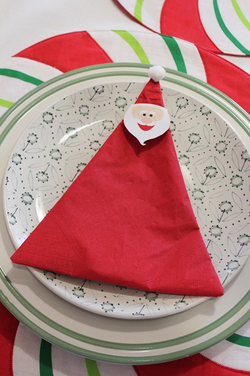 santa napkin - DIY