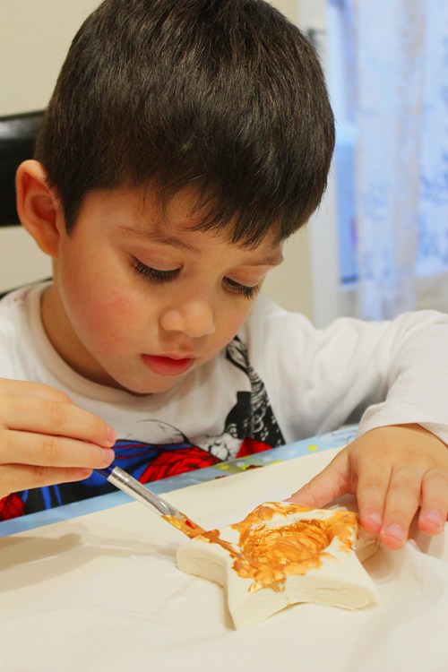 christmas candle holder - DIY