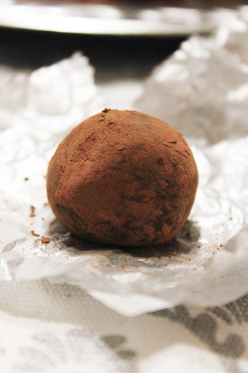 dark chocolate & whiskey truffle