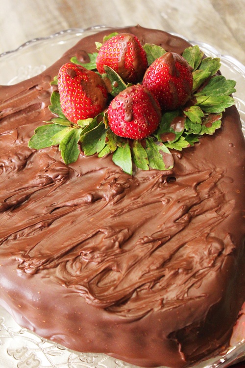 chocolate strawberry cake 2