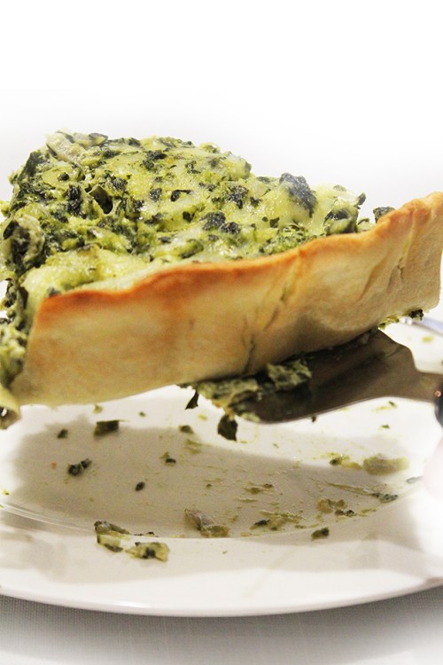 artichoke spinach quiche | marmite et ponpon