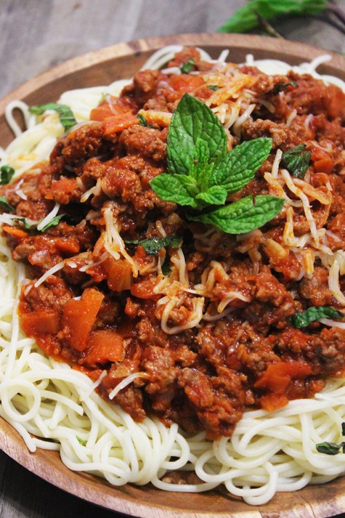 spaghetti marinara| marmite et ponpon