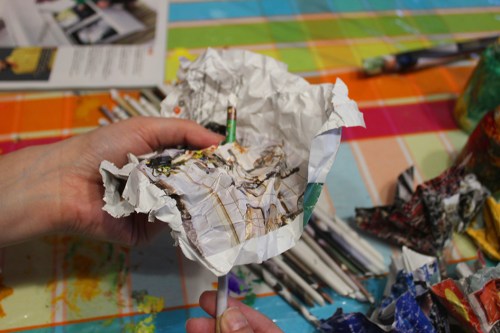 16-Magazine flowers & food jar vase - recycling craft|marmite et ponpon