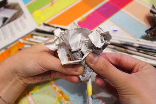 17 -Magazine flowers & food jar vase - recycling craft|marmite et ponpon