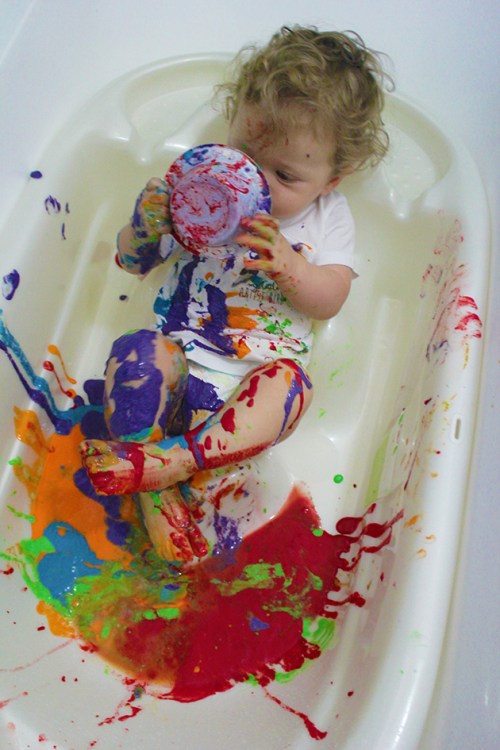 finger paint -sensory play|marmite et ponpon