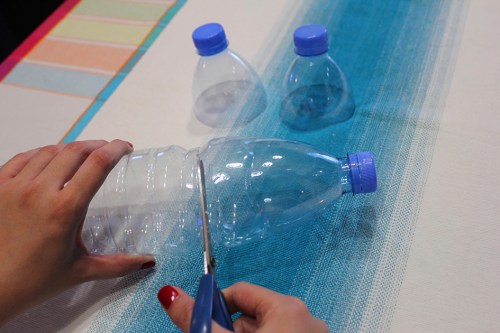 1-plastic bottle candle holder recycling craft|marmite et ponpon