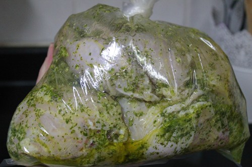 coriander & garlic roasted chicken|marmite et ponpon