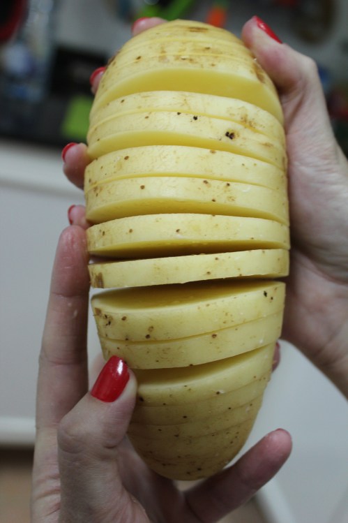 hasselback potato|marmite et ponpon