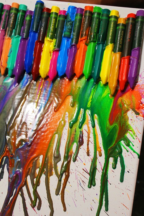 melting crayon art |marmite et ponpon