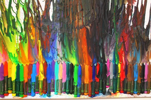melting crayons art|marmite et ponpon