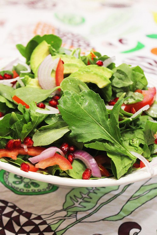 purslane, avocado and rocket salad |marmite et ponpon