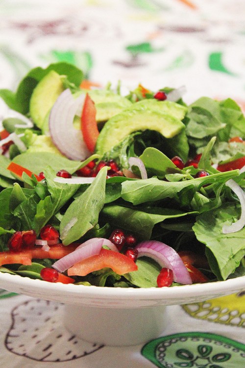 purslane, avocado and rocket salad|marmite et ponpon