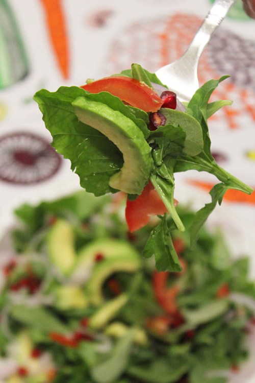 purslane, avocado &amp; rocket salad| marmite et ponpon