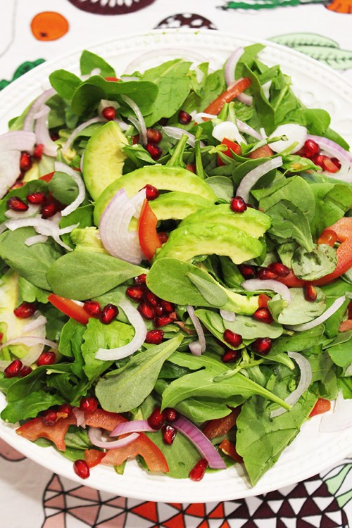 purslane, avocado &amp; rocket salad|marmite et ponpon