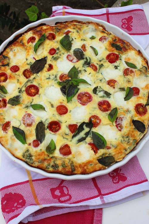 caprese quiche |marmite et ponpon
