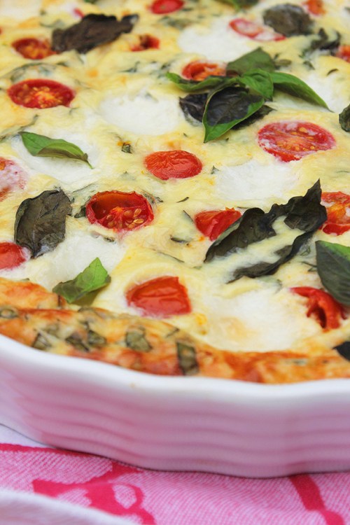 caprese quiche |marmite et ponpon
