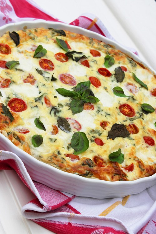 caprese quiche |marmite et ponpon