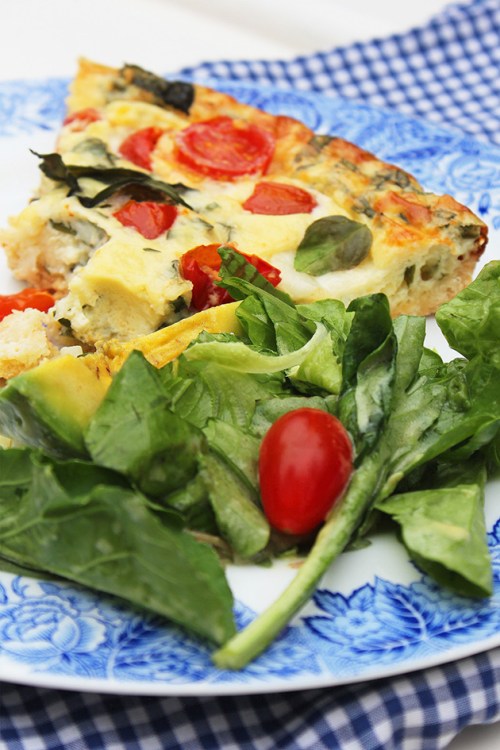 caprese quiche |marmite et ponpon