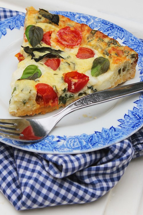 caprese quiche |marmite et ponpon