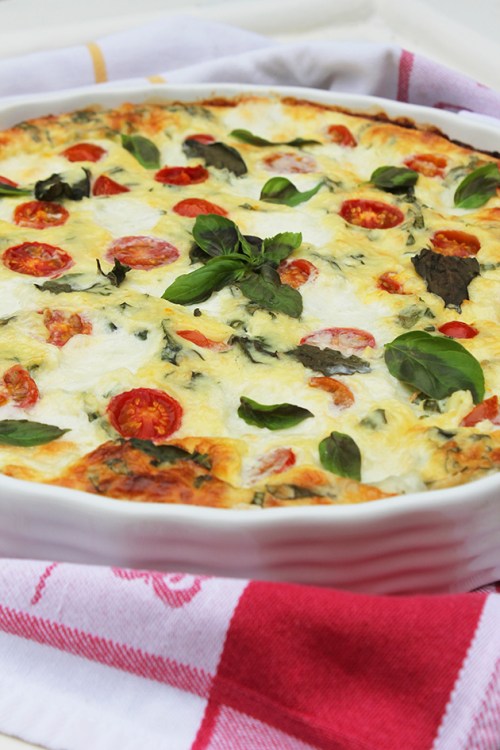 caprese quiche |marmite et ponpon