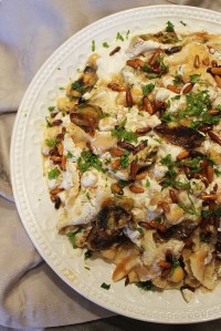 Fatteh batenjen – chickpeas, aubergine, yogurt and pita | marmite et ponpon